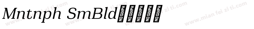 Montnapha SemiBold字体转换